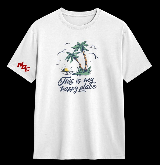 NOC "Peace Within" White Graphic Tee | Heavyweight Coastal Streetwear