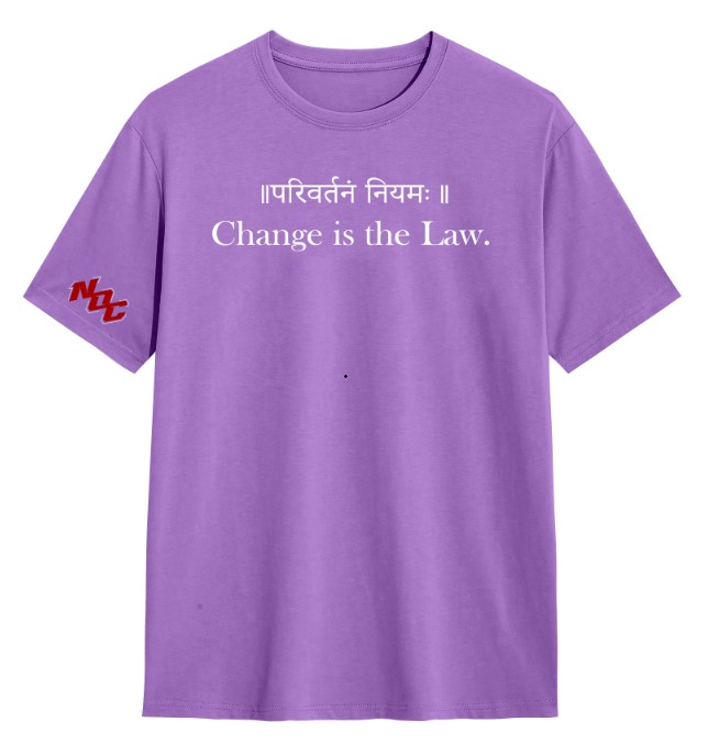 NOC "Evolution" Lavender Graphic Tee | Change is the Law