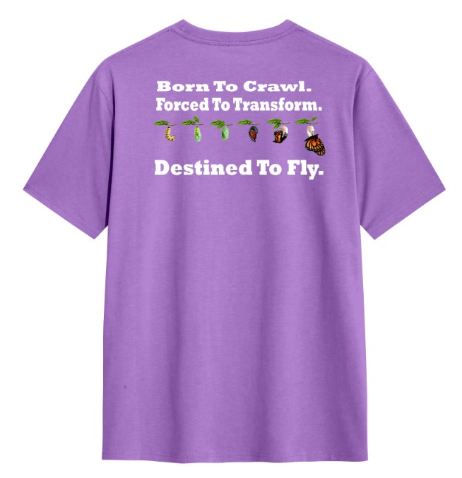 NOC "Evolution" Lavender Graphic Tee | Change is the Law